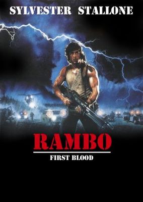 First Blood movie poster (1982) wood print