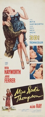 Miss Sadie Thompson movie poster (1953) metal framed poster