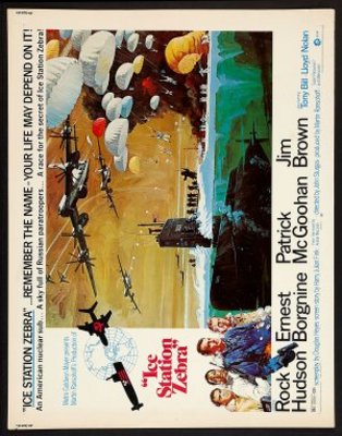 Ice Station Zebra movie poster (1968) wooden framed poster