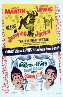 Jumping Jacks movie poster (1952) wood print