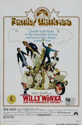 Willy Wonka & the Chocolate Factory movie poster (1971) poster with hanger
