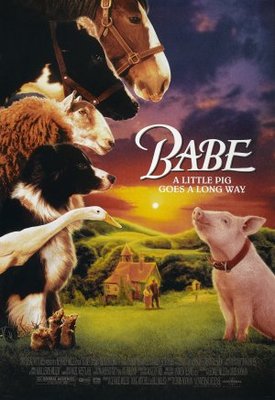Babe movie poster (1995) wooden framed poster