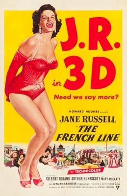 The French Line movie poster (1953) wooden framed poster