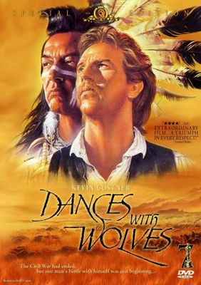 Dances with Wolves movie poster (1990) tote bag