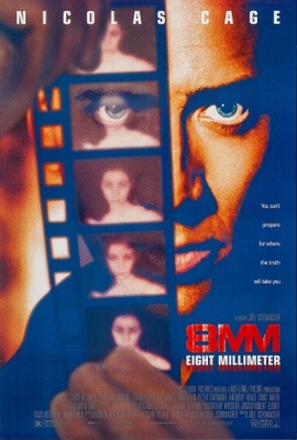 8mm movie poster (1999) pillow