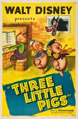 Three Little Pigs movie poster (1933) poster with hanger