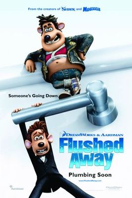 Flushed Away movie poster (2006) pillow