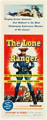 The Lone Ranger movie poster (1956) poster with hanger