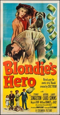 Blondie's Hero movie poster (1950) wood print