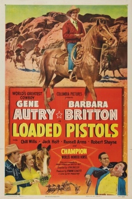 Loaded Pistols movie poster (1948) metal framed poster