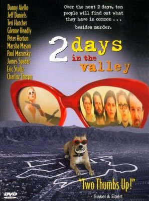 2 Days in the Valley movie poster (1996) pillow