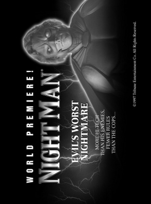 NightMan movie poster (1997) wood print