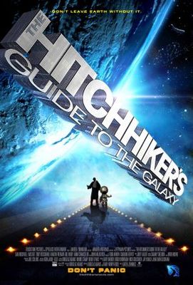 The Hitchhiker's Guide to the Galaxy movie poster (2005) poster with hanger