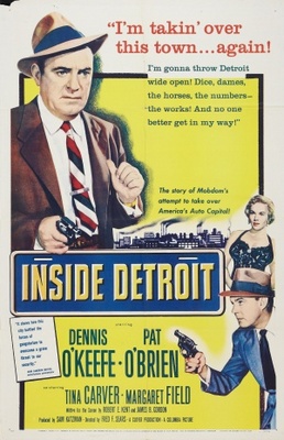 Inside Detroit movie poster (1956) pillow