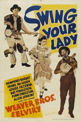 Swing Your Lady movie poster (1938) metal framed poster