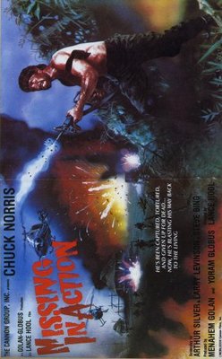Missing in Action movie poster (1984) metal framed poster