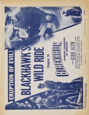 Blackhawk: Fearless Champion of Freedom movie poster (1952) pillow