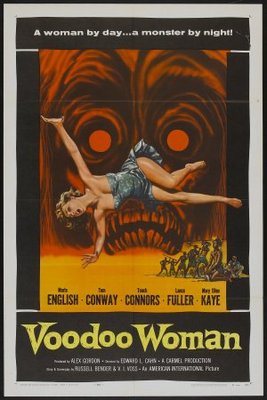 Voodoo Woman movie poster (1957) metal framed poster
