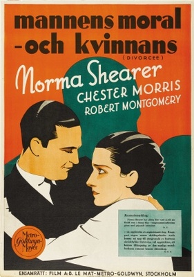 The Divorcee movie poster (1930) wood print