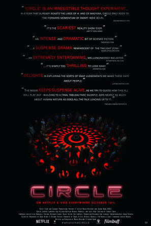 Circle movie poster (2015) t-shirt