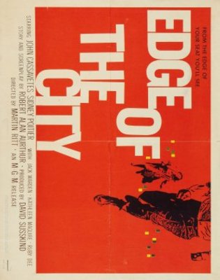 Edge of the City movie poster (1957) metal framed poster