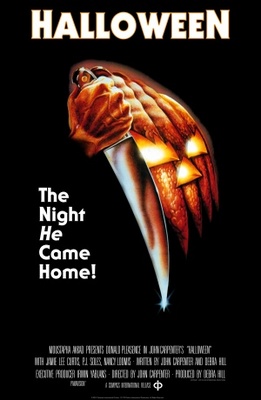Halloween movie poster (1978) metal framed poster