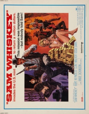 Sam Whiskey movie poster (1969) metal framed poster