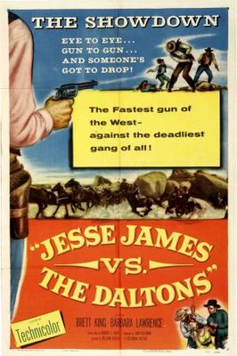 Jesse James vs. the Daltons movie poster (1954) canvas poster