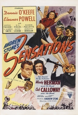 Sensations of 1945 movie poster (1944) tote bag