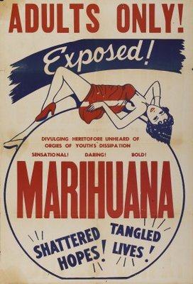 Marihuana movie poster (1936) canvas poster