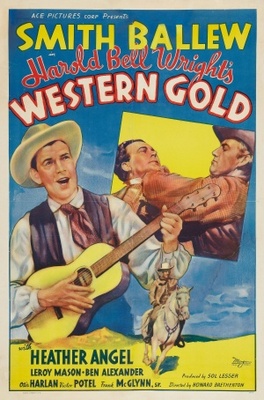 Western Gold movie poster (1937) wooden framed poster