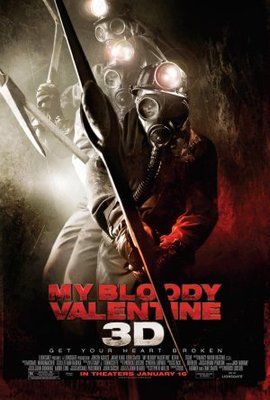 My Bloody Valentine movie poster (2009) poster with hanger