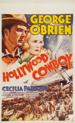 Hollywood Cowboy movie poster (1937) wood print
