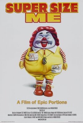 Super Size Me movie poster (2004) canvas poster
