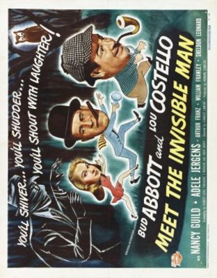 Abbott and Costello Meet the Invisible Man movie poster (1951) canvas poster