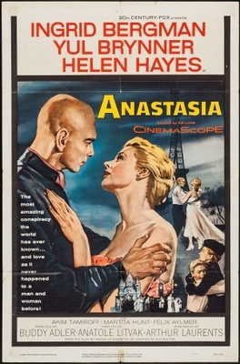 Anastasia movie poster (1956) wood print