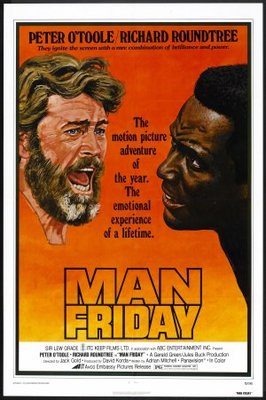Man Friday movie poster (1975) metal framed poster