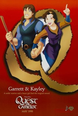 Quest for Camelot movie poster (1998) poster with hanger
