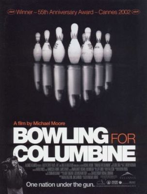 Bowling for Columbine movie poster (2002) poster with hanger