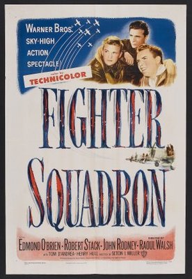 Fighter Squadron movie poster (1948) wood print