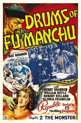 Drums of Fu Manchu movie poster (1940) wood print