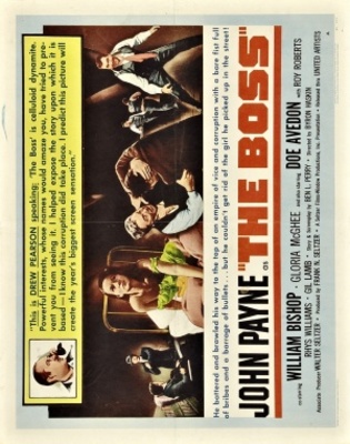 The Boss movie poster (1956) Stickers MOV_71ca1a4b