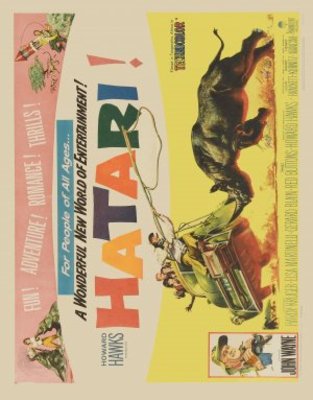 Hatari! movie poster (1962) canvas poster