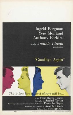Goodbye Again movie poster (1961) wooden framed poster
