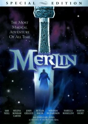 Merlin movie poster (1998) pillow