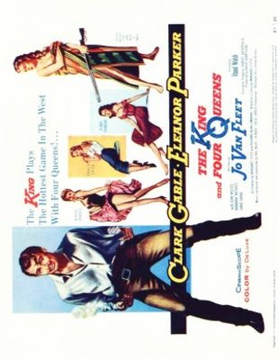 The King and Four Queens movie poster (1956) poster with hanger