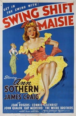 Swing Shift Maisie movie poster (1943) metal framed poster