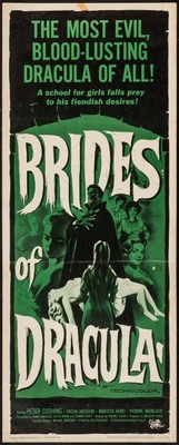 The Brides of Dracula movie poster (1960) wood print