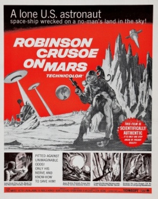 Robinson Crusoe on Mars movie poster (1964) wood print