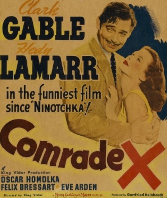 Comrade X movie poster (1940) metal framed poster